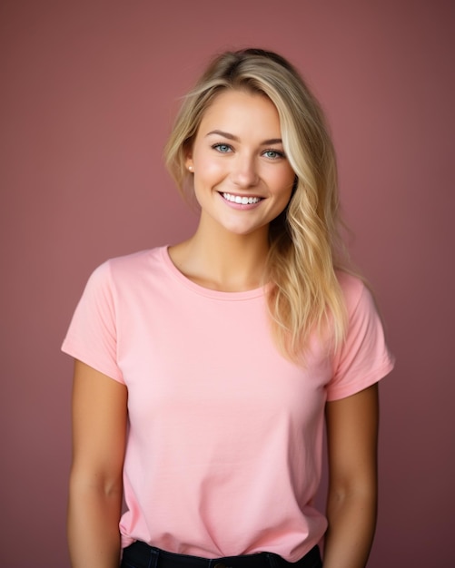 Foto jonge vrouwen glimlachen naar de camera