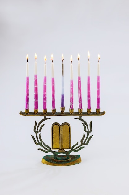 Joodse festival van lichten vakantie symbool Chanoeka menora