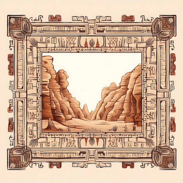 Иорданский ковер Петра, мотив резьбы по камню, нерегулярный узор, парчовые мотивы, декоративная художественная рамка