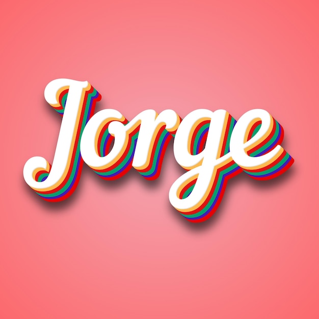 Photo jorge text effect photo image cool