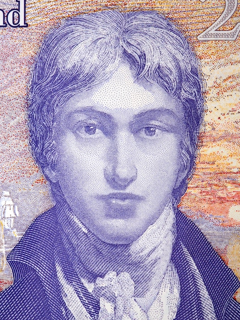 Photo joseph mallord william turner a portrait from english money