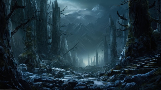 Jotunheim Realm of the Giants Of The Fantasy Norse Mythology And Viking Mythology Landscape