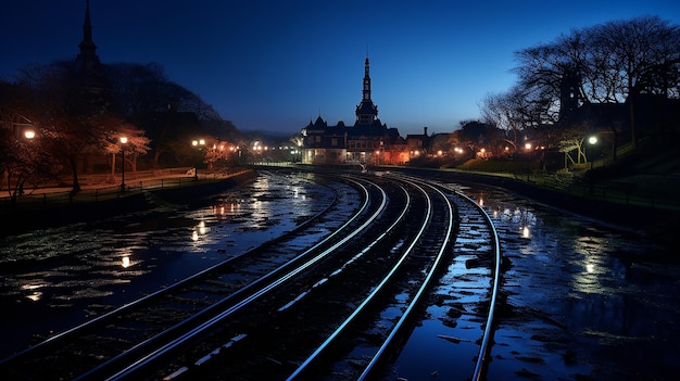 Journey Along the Train Tracks