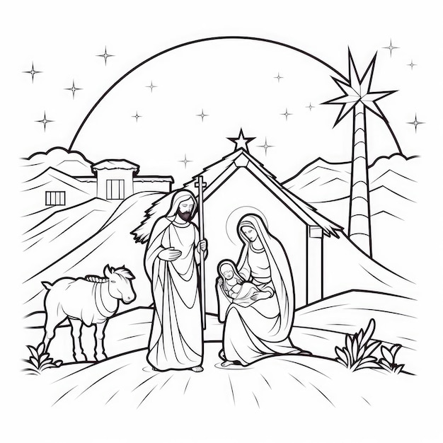 Photo journey to bethlehem a delightful coloring book of jesus' birth