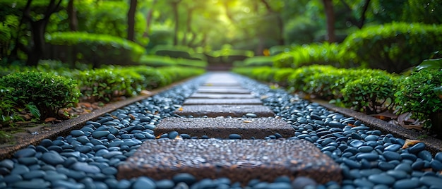 Photo journey to education stone path leading to ivycovered high school entrance concept education journey stone path ivycovered high school entrance