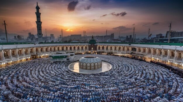 Journey to hajj in holy mecca high quality photo high quality photo