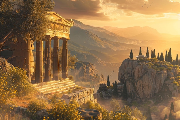 Journey to the heart of ancient Greece with a stun generative ai