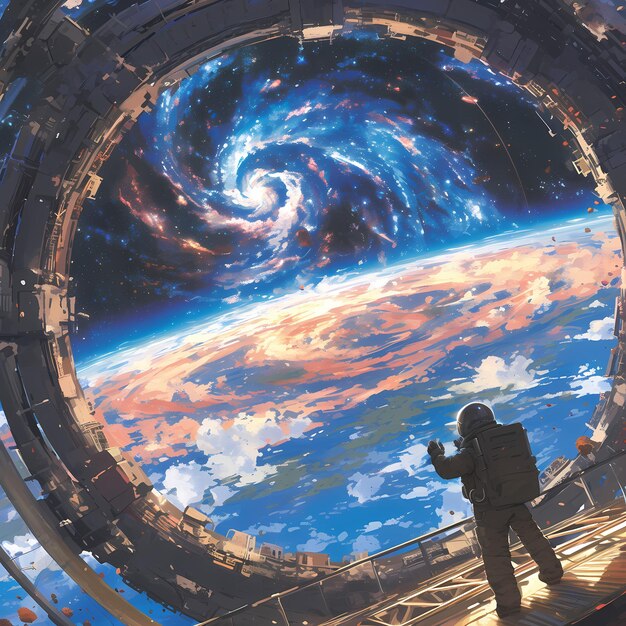 Premium Photo  Journey into the Cosmos An Astronauts Perspective