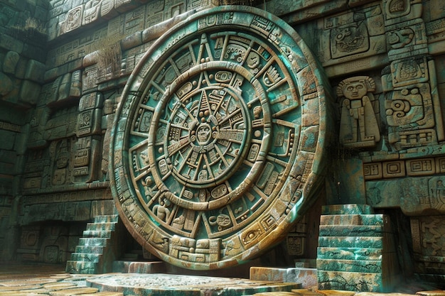 Фото Путешествие в глубины цивилизации майя как y генератив ai