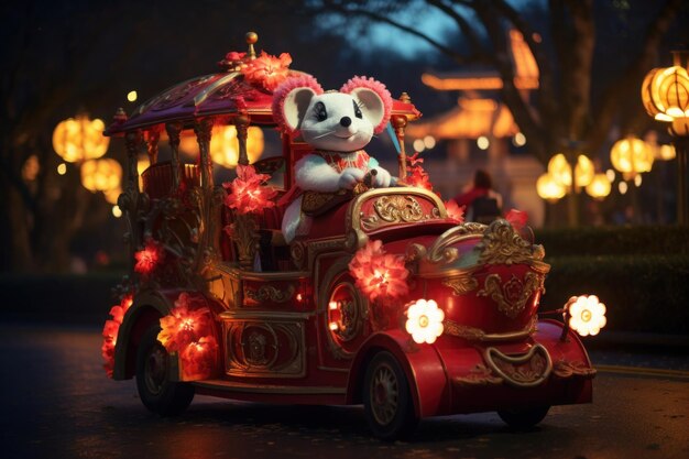 Premium Photo  Journey of the Jade Rabbit Chinese New Year