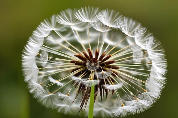 A Journey of New Beginnings Dandelion Seeds Floating on Breeze