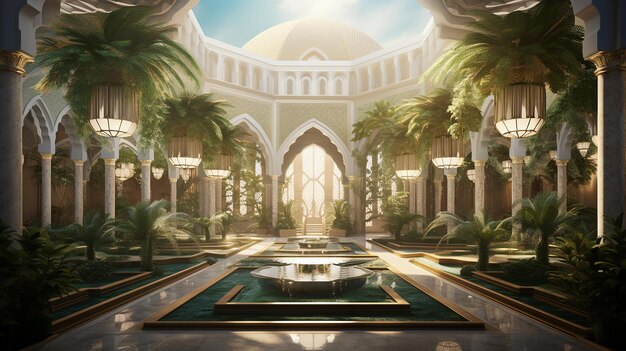 A journey to serenity designing our mosque oasis on sunny day