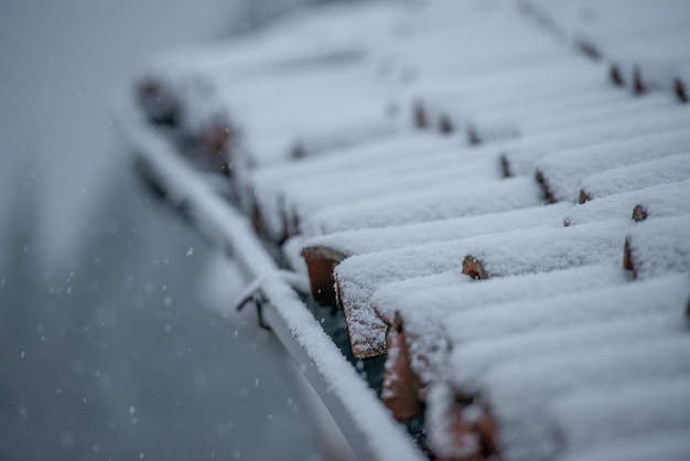 Journey on a snowy road