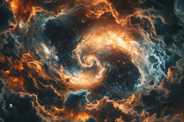 Photo journey through the cosmic tapestry of stellar evo generative ai