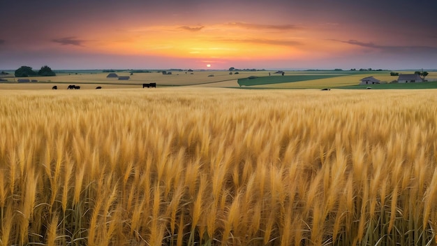 Photo jowar grain field
