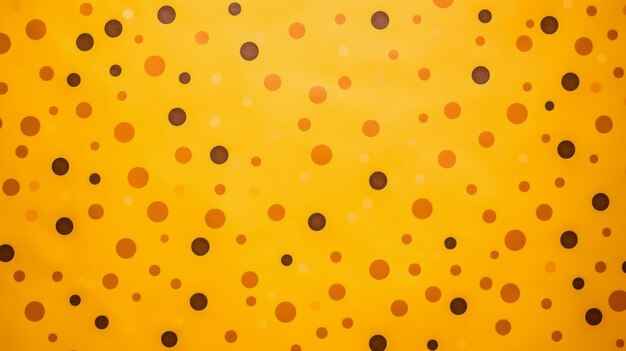 Photo joyful arrangement bright yellow circle texture with small evenly spaced dots creating a visually pleasing and modern pattern