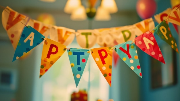 Joyful Birthday Celebration in Stunning Banner Display