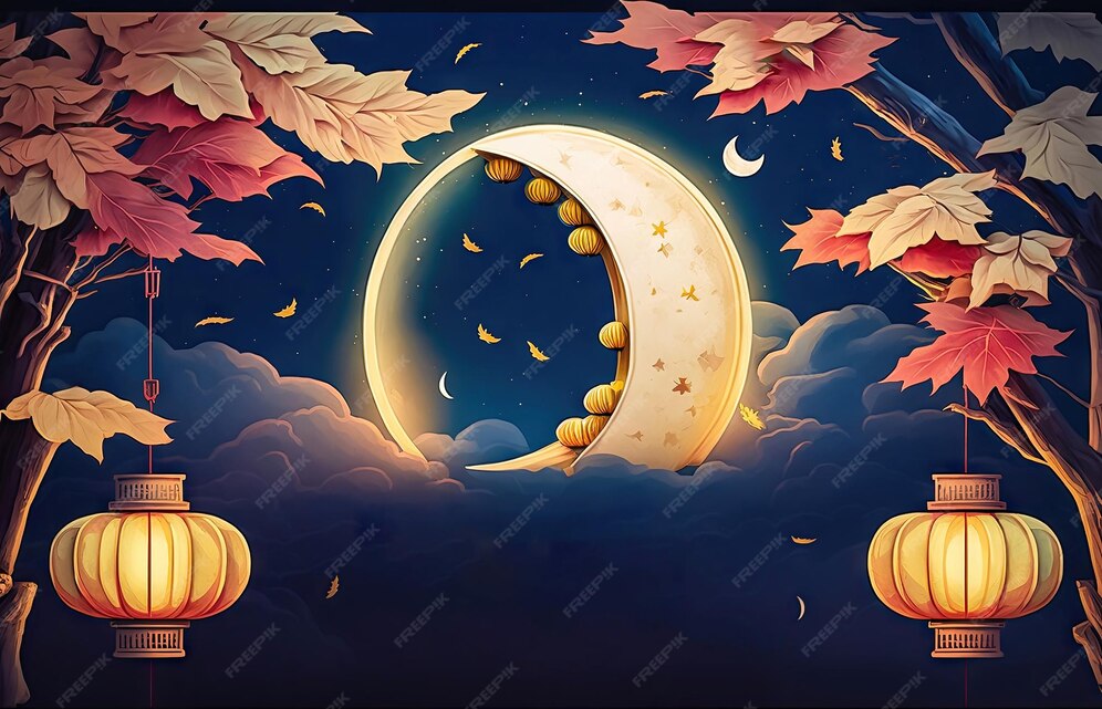 Premium Photo Joyful Chinese Harvest Moon Celebrations Generative AI
