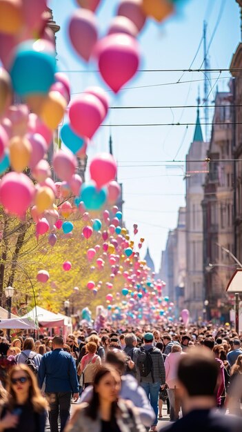 Joyful Easter Street Parade in Full Swing