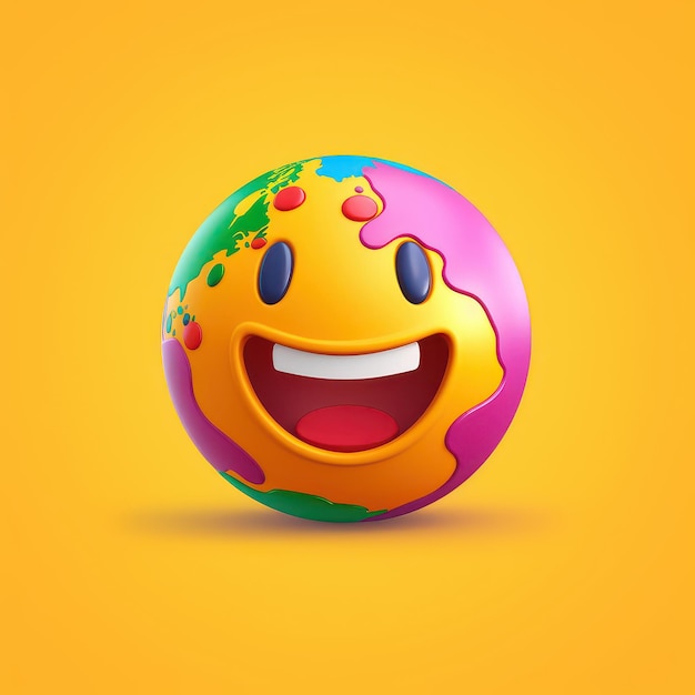 Joyful Emoji Background World Emoji Day and Happy Day Generative Ai