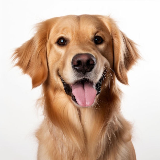 Joyful Golden Retriever In Distinct Facial Features 32k Uhd