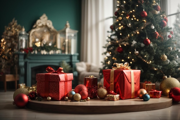 Premium AI Image  Joyful Jingles and Festive Cheer Celebrating Christmas Day with Love and Laughter