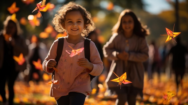 Joyful Kids at Play Embracing Childhood Bliss Generative AI