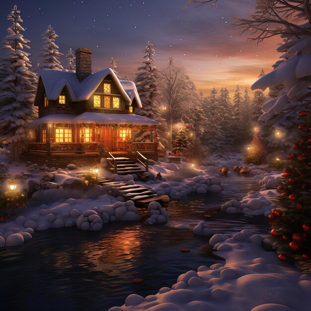 Joyful Moments Yuletide Background Magic christmas