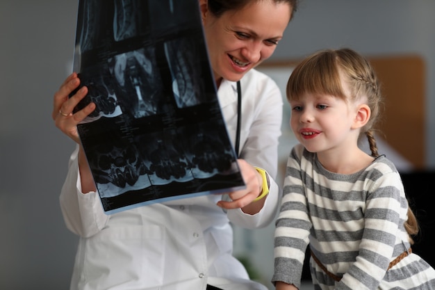 Joyful people in hospital