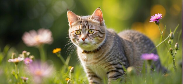 즐거운 놀이 어린 고양이