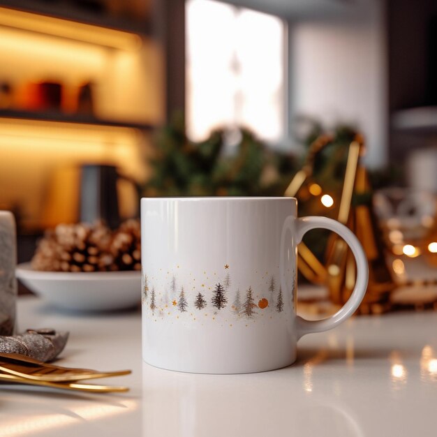 Joyful sips holiday mug magic with vibrant colors and festive designs