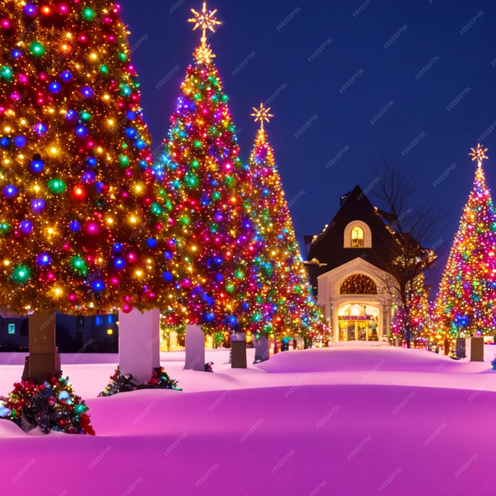 Premium AI Image Joyful victorian Christmas sparkling streets