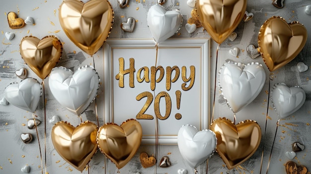 Joyful wishes a 20th anniversary greeting text filled with warm words and wishes for happiness success and joyful moments