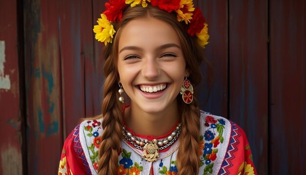 the joyous expressions of people in Romania as they pin Martisor to their clothing