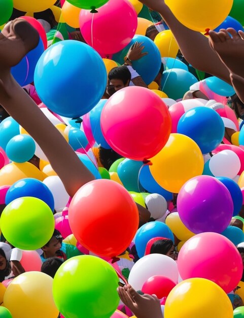 A joyous Friendship Day celebration in a vibrant city park