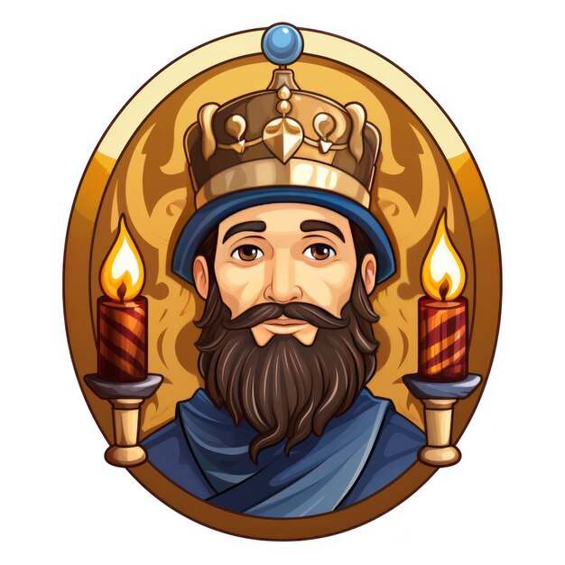 Photo judah maccabee icon for hanukkah