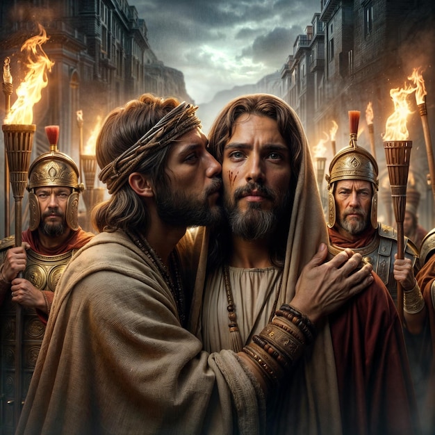 Photo judas betrayal of christ