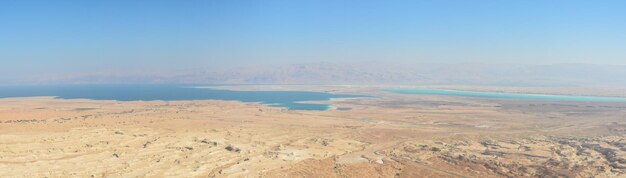 Judean Desert and Dead Sea panorama