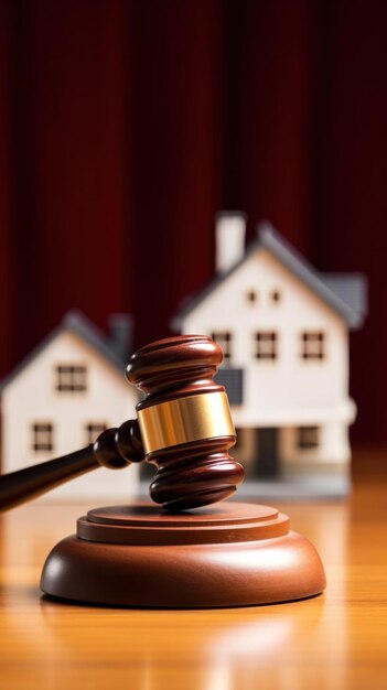 A judge auction and real estate concept Real estate law