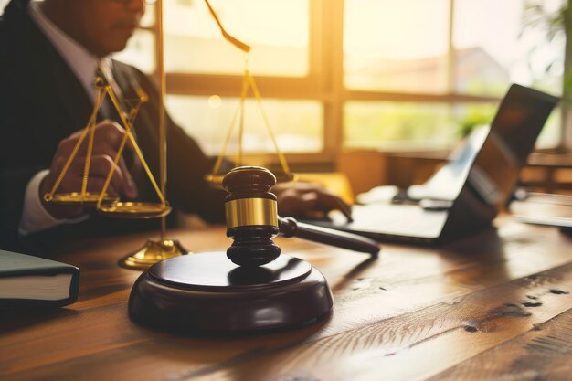 Judge using technology in a courtroom