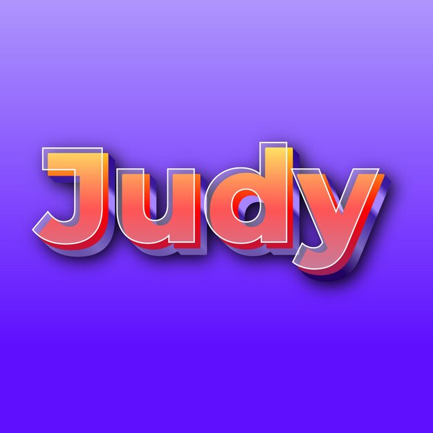 JudyText effect JPG gradient purple background card photo