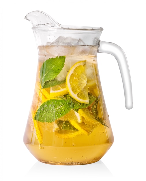 Jug of homemade lemonade