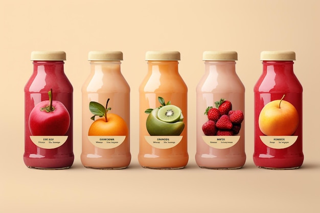 Photo juice bottle mock up