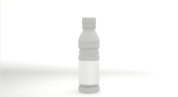 Photo juice bottle mockup 3d image