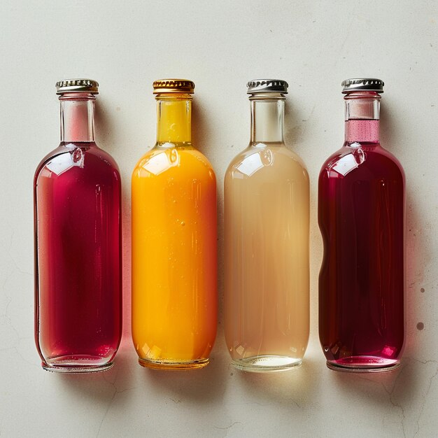 Photo a juice bottles mockup