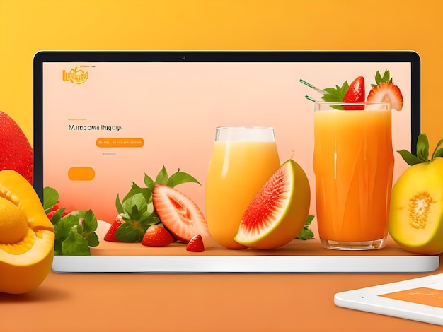 Photo juice company website design