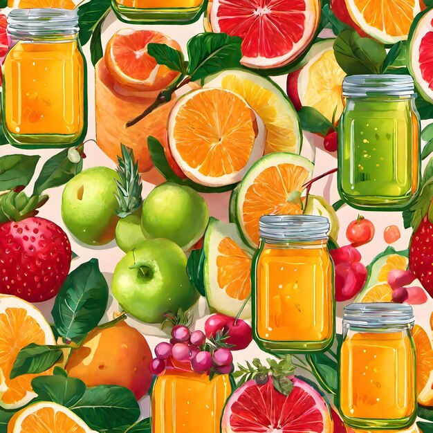 Juice fruits background very cool