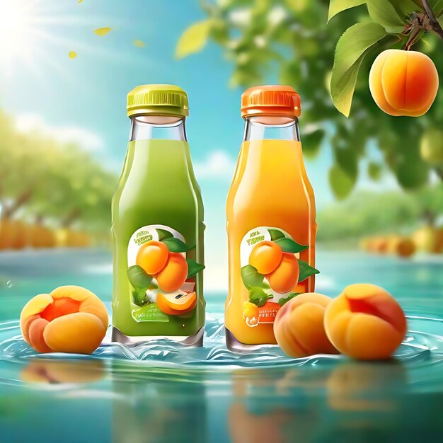 Juice promotional posters AI