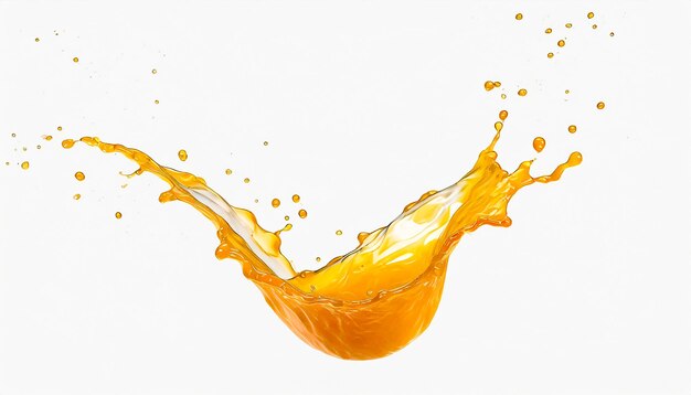 juice splash on a white background