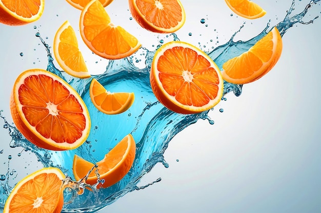 juice splashes collection in realistic style